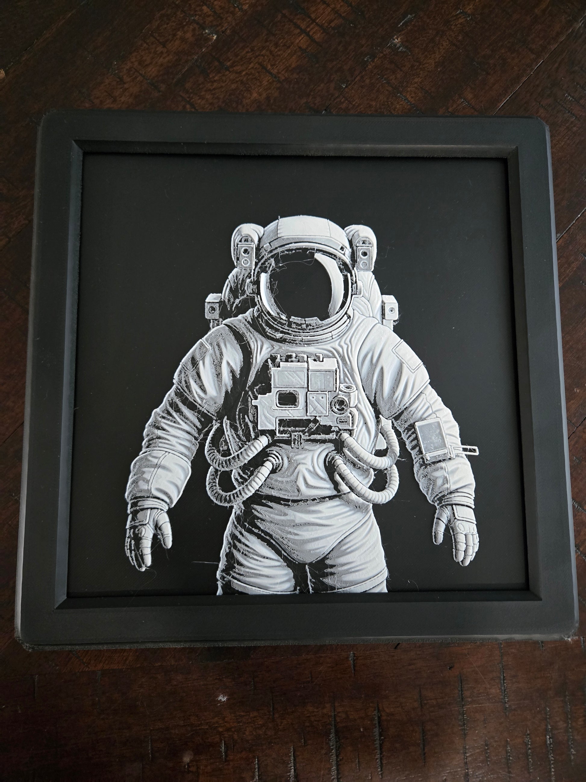 3D Printed Astronaut Picture with Frame
